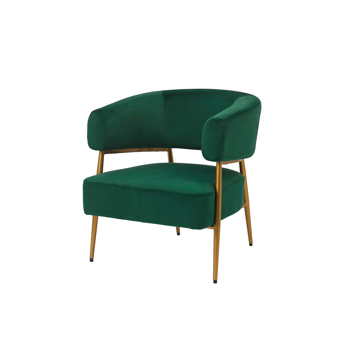 Sylvan groene fluwelen fauteuil