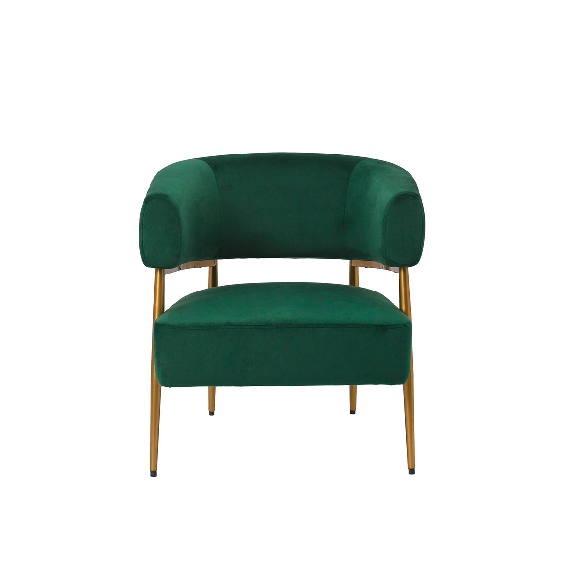 Sylvan groene fluwelen fauteuil