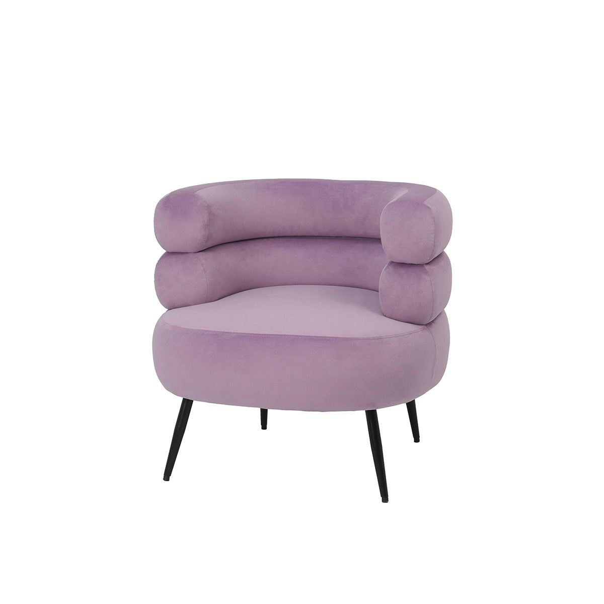 Paarse Syringa Fluwelen Fauteuil