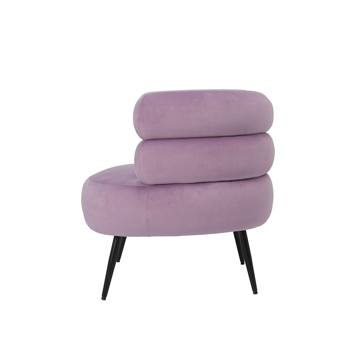 Paarse Syringa Fluwelen Fauteuil