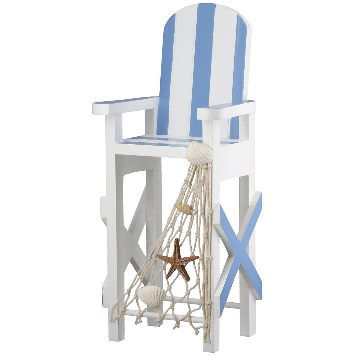 Houten Decoratiestoel Casey Blauw