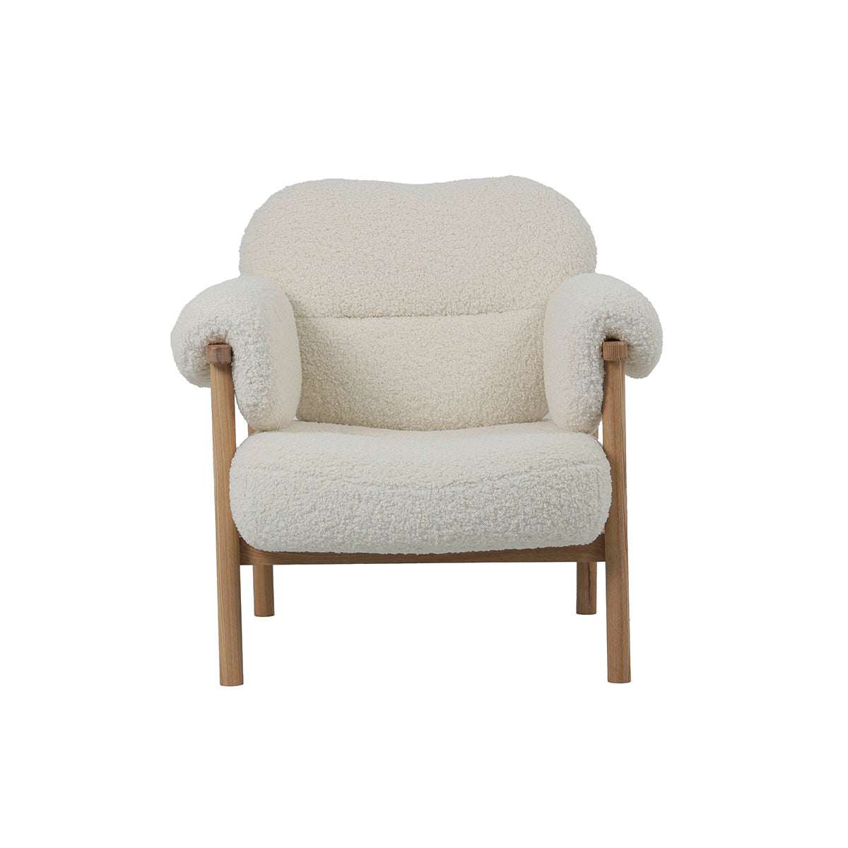 Beige Adhara Fluffy Fauteuil