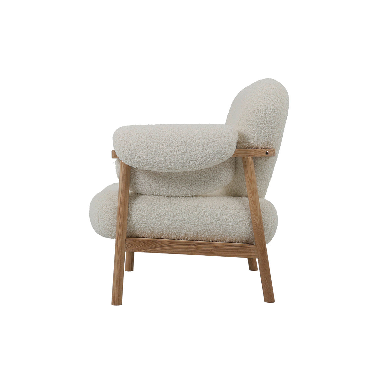 Beige Adhara Fluffy Fauteuil