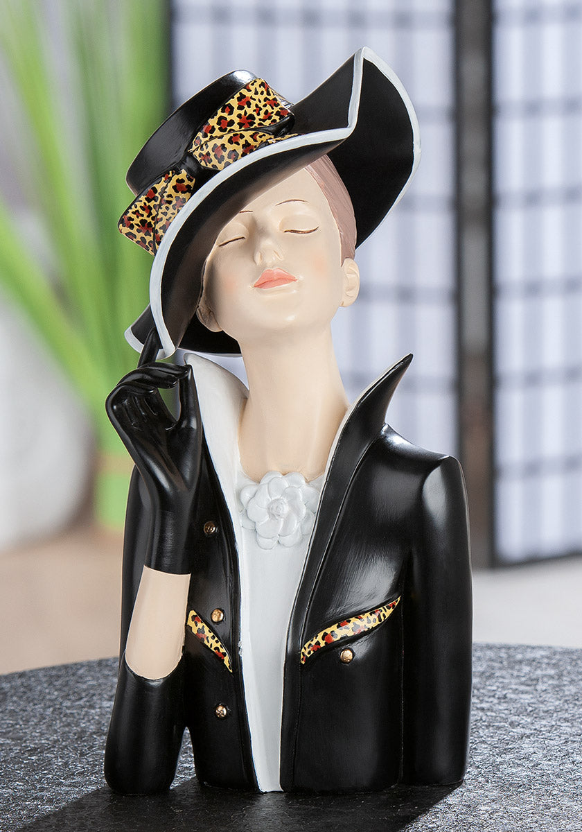 Lady Leopard Figuur Zwart