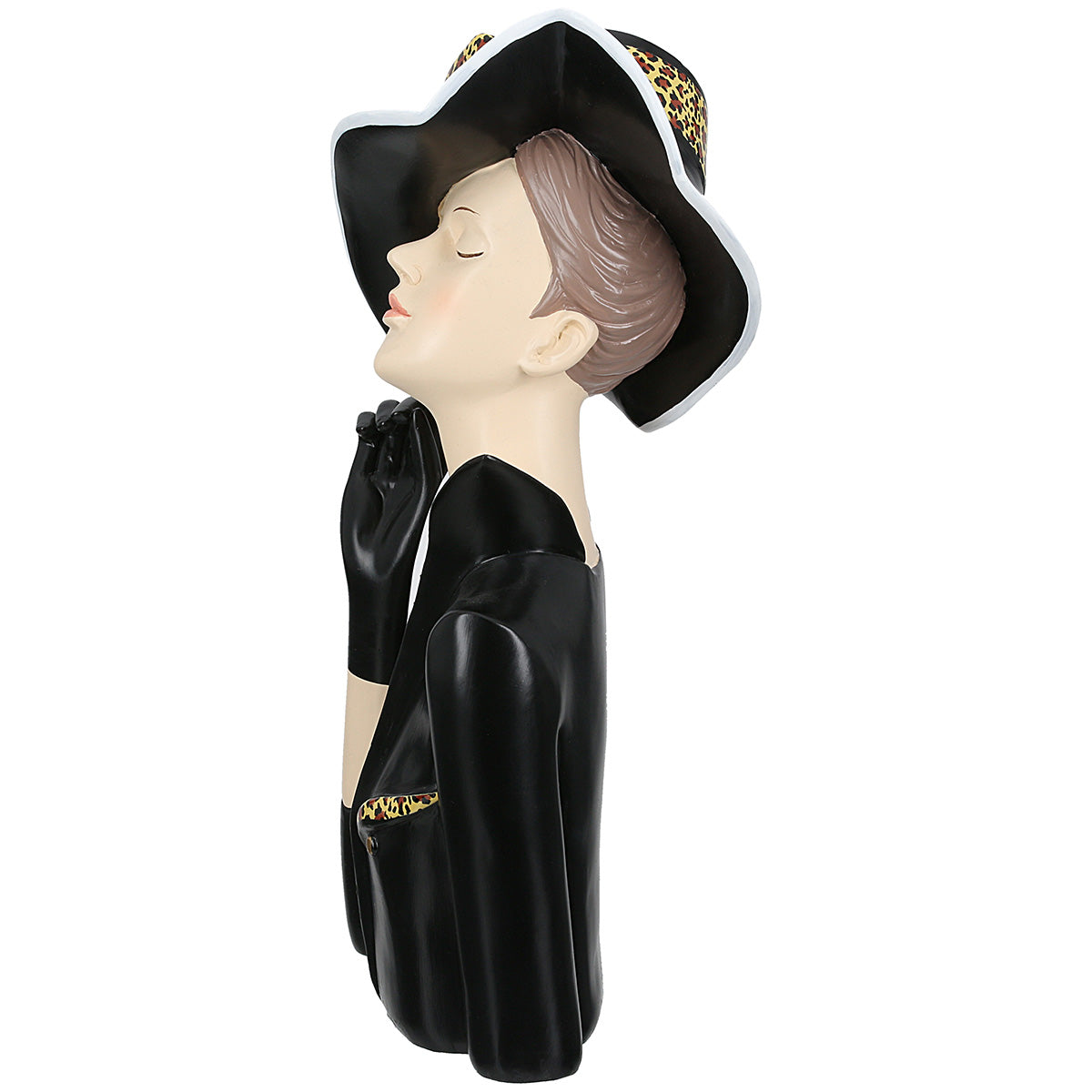 Lady Leopard Figuur Zwart