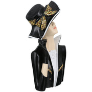 Lady Leopard Figuur Zwart