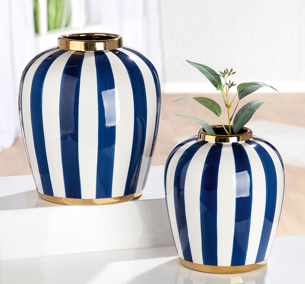 Elio Bolvaas Blauw Wit Keramiek