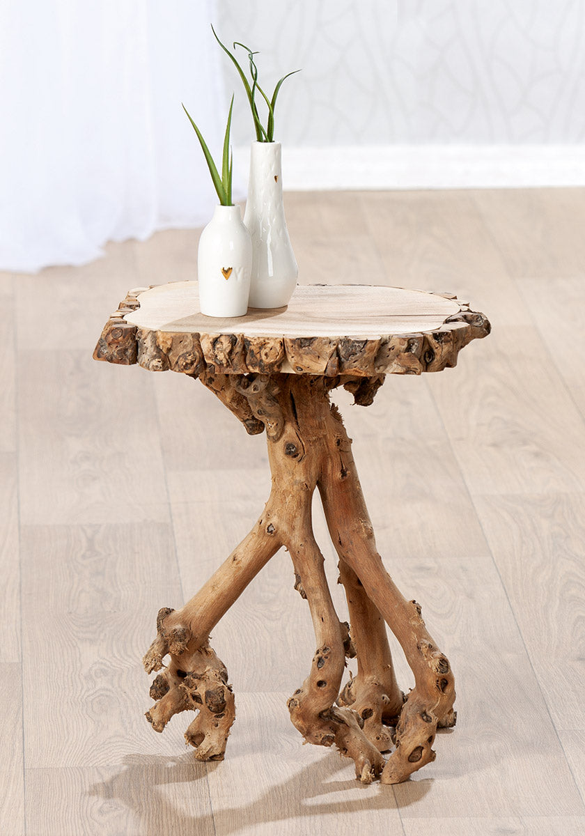Ovale Barba Houten Bijzettafel