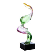 Twirl Abstracte Sculptuur Groen/Paar