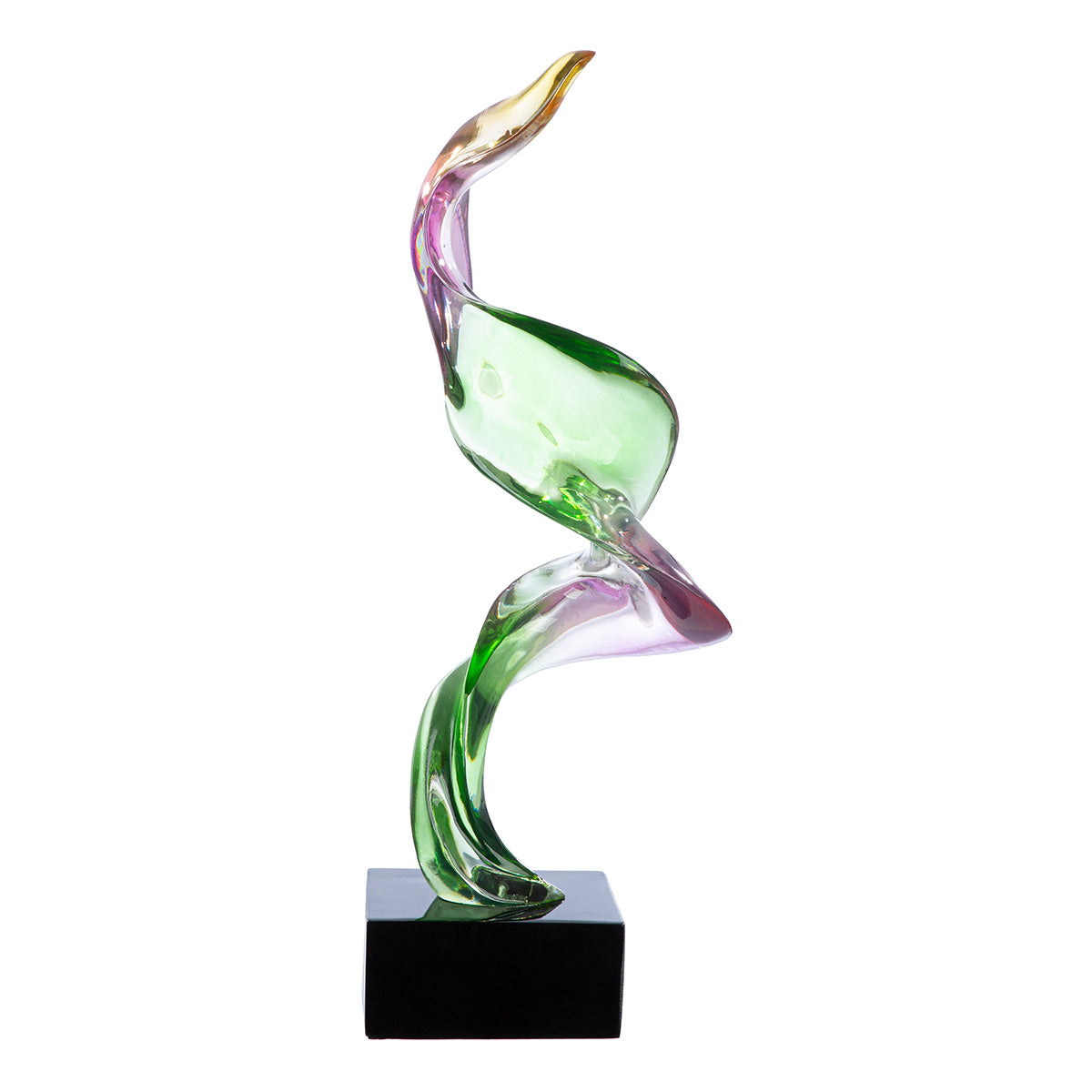 Twirl Abstracte Sculptuur Groen/Paar