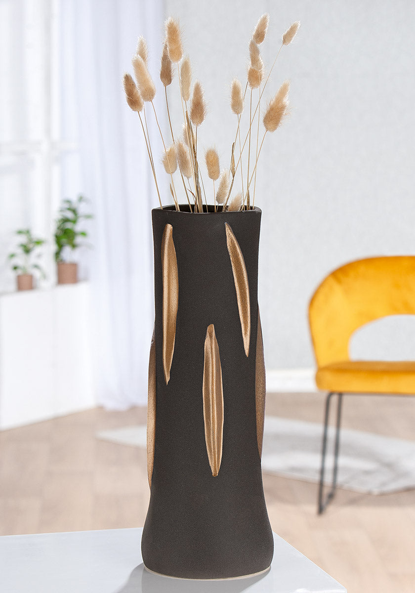 Kamari Keramische Vaas 40 cm Zwart