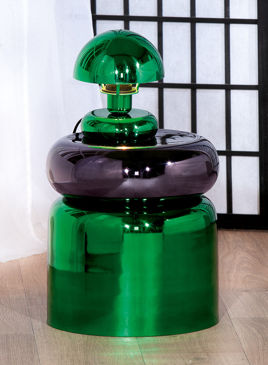 Kyoto Ronde IJzeren Bijzettafel Groen
