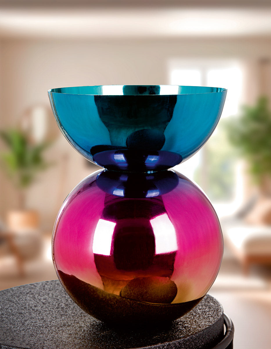 Rainbow Ronde IJzeren Vaas 34.5 cm