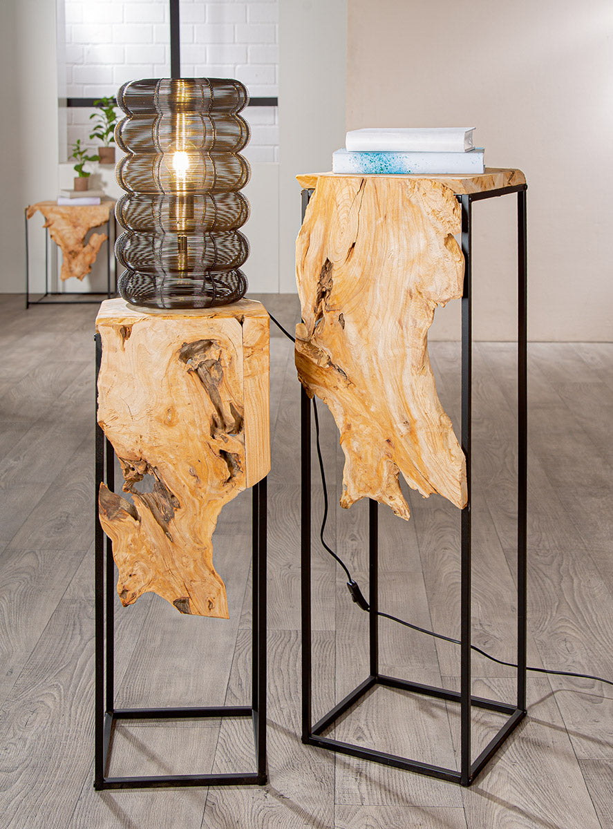 Planta metalen houten pilaar set
