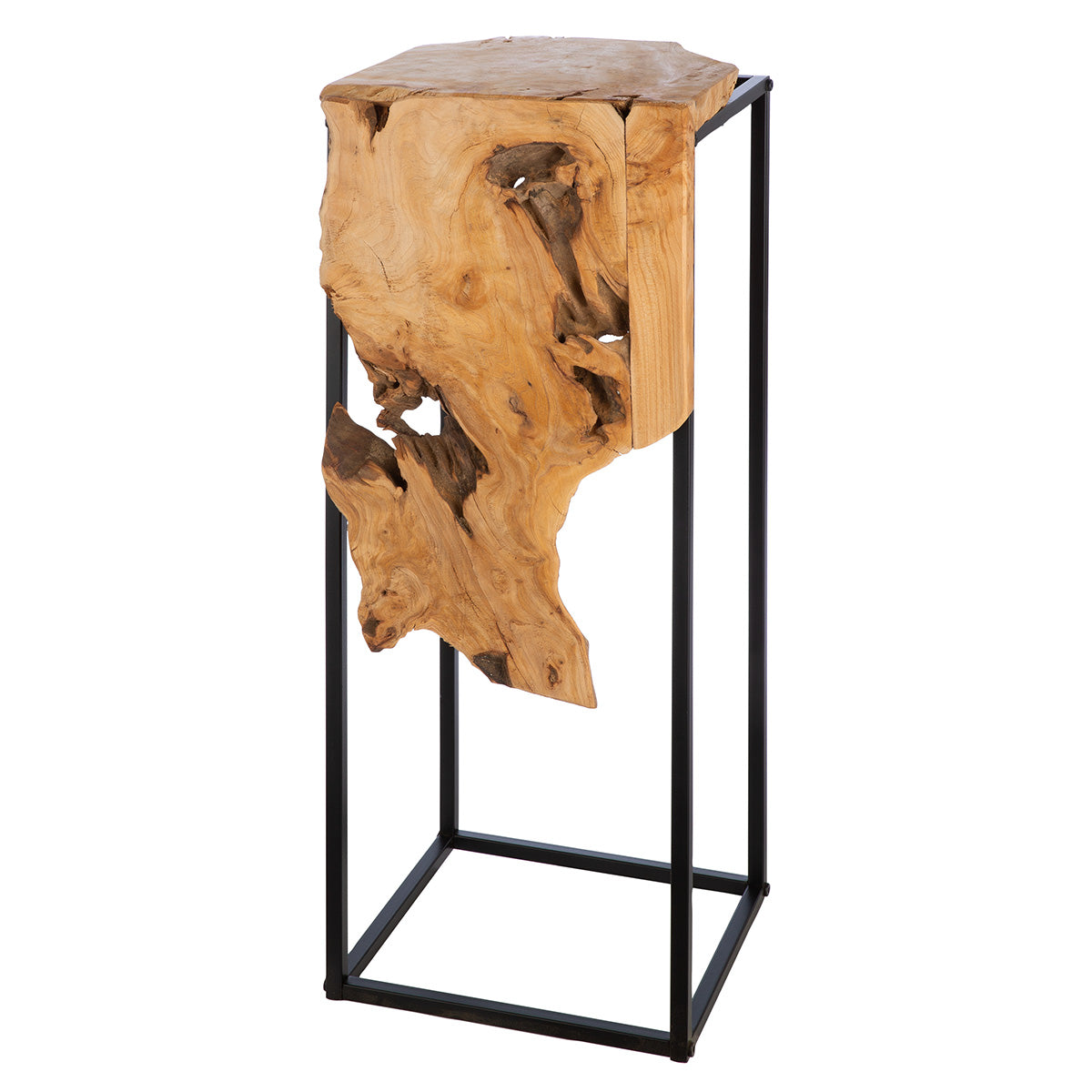 Planta metalen houten pilaar set