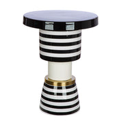 Stripes Ronde IJzeren Bijzettafel