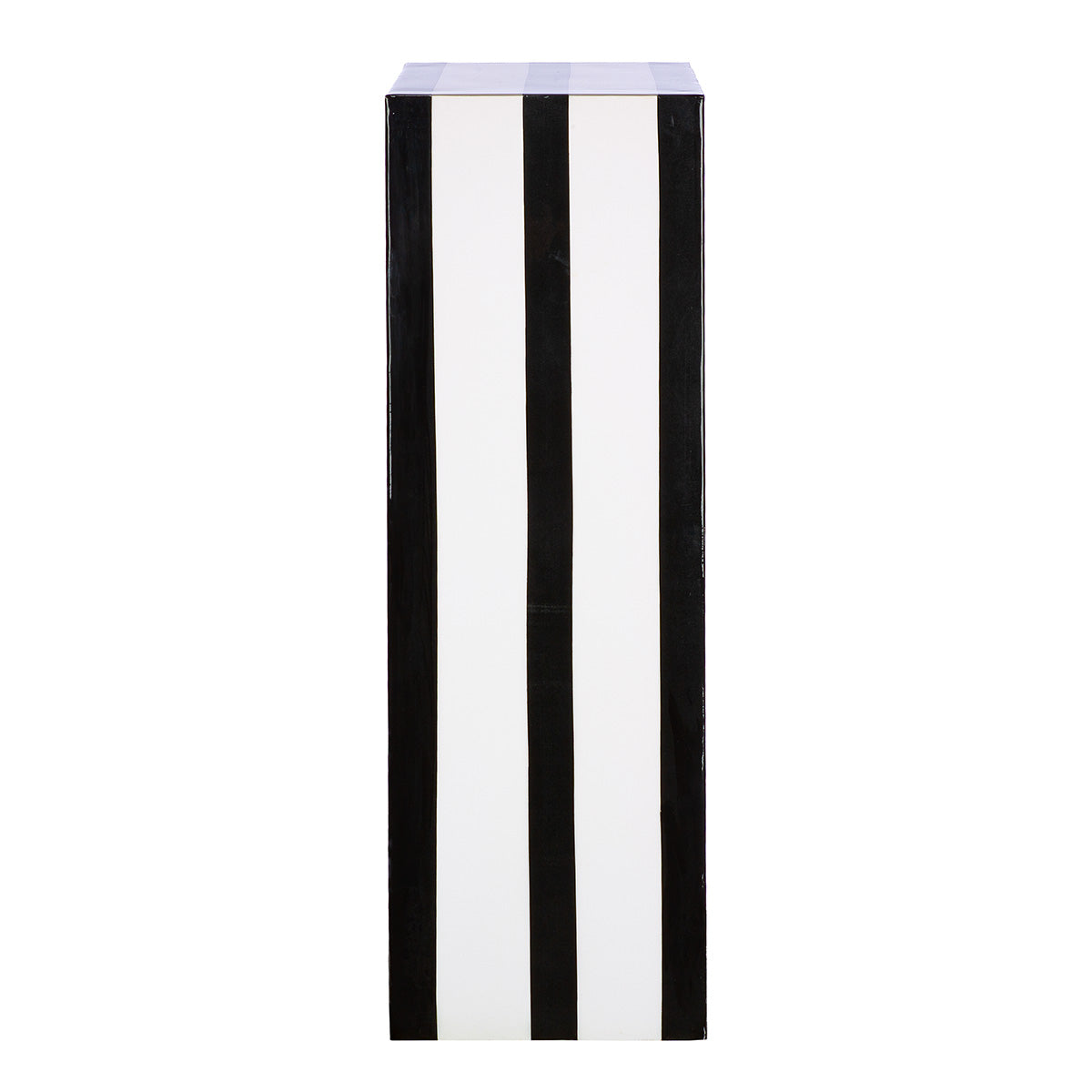 Stripes ijzeren pilaar zwart wit