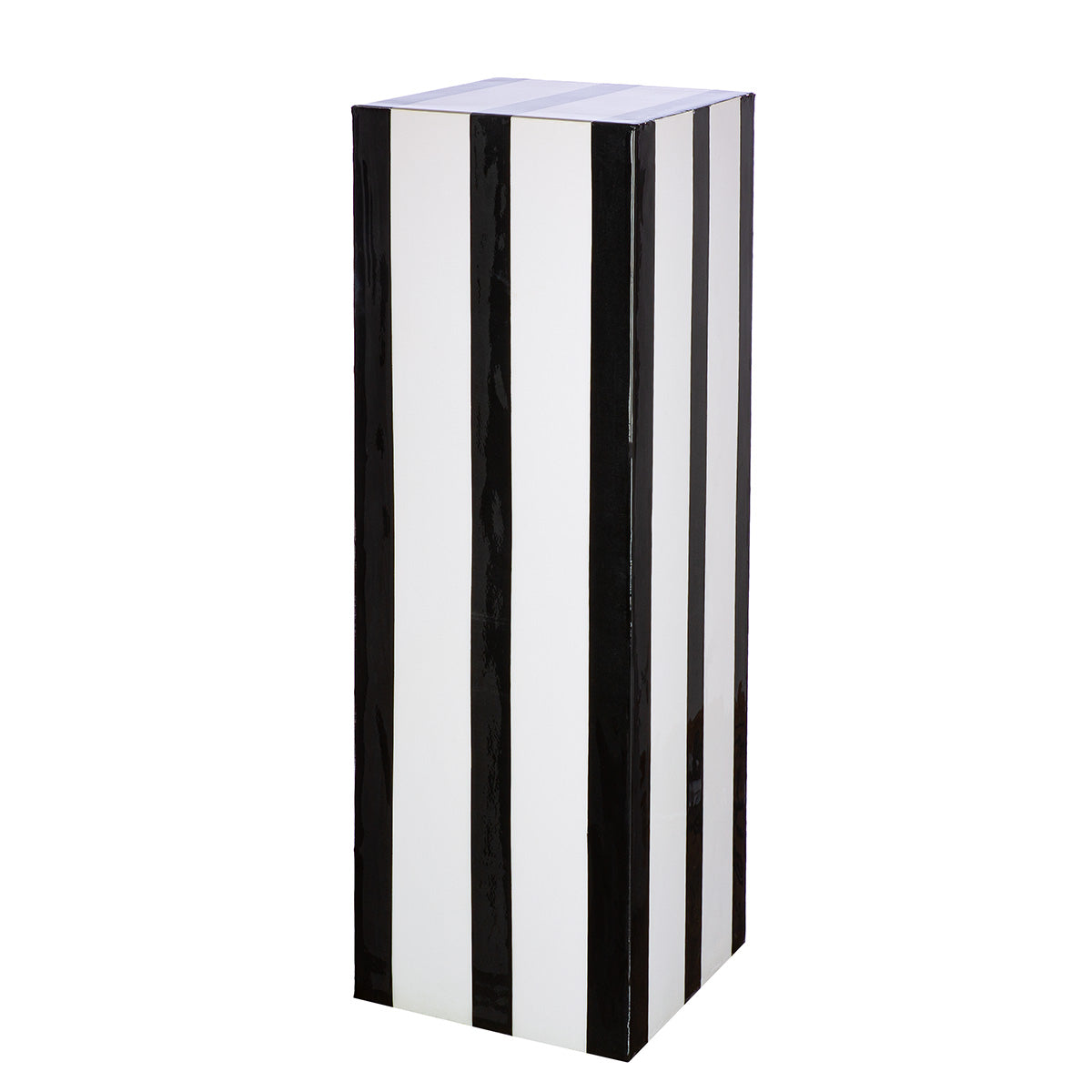 Stripes ijzeren pilaar zwart wit