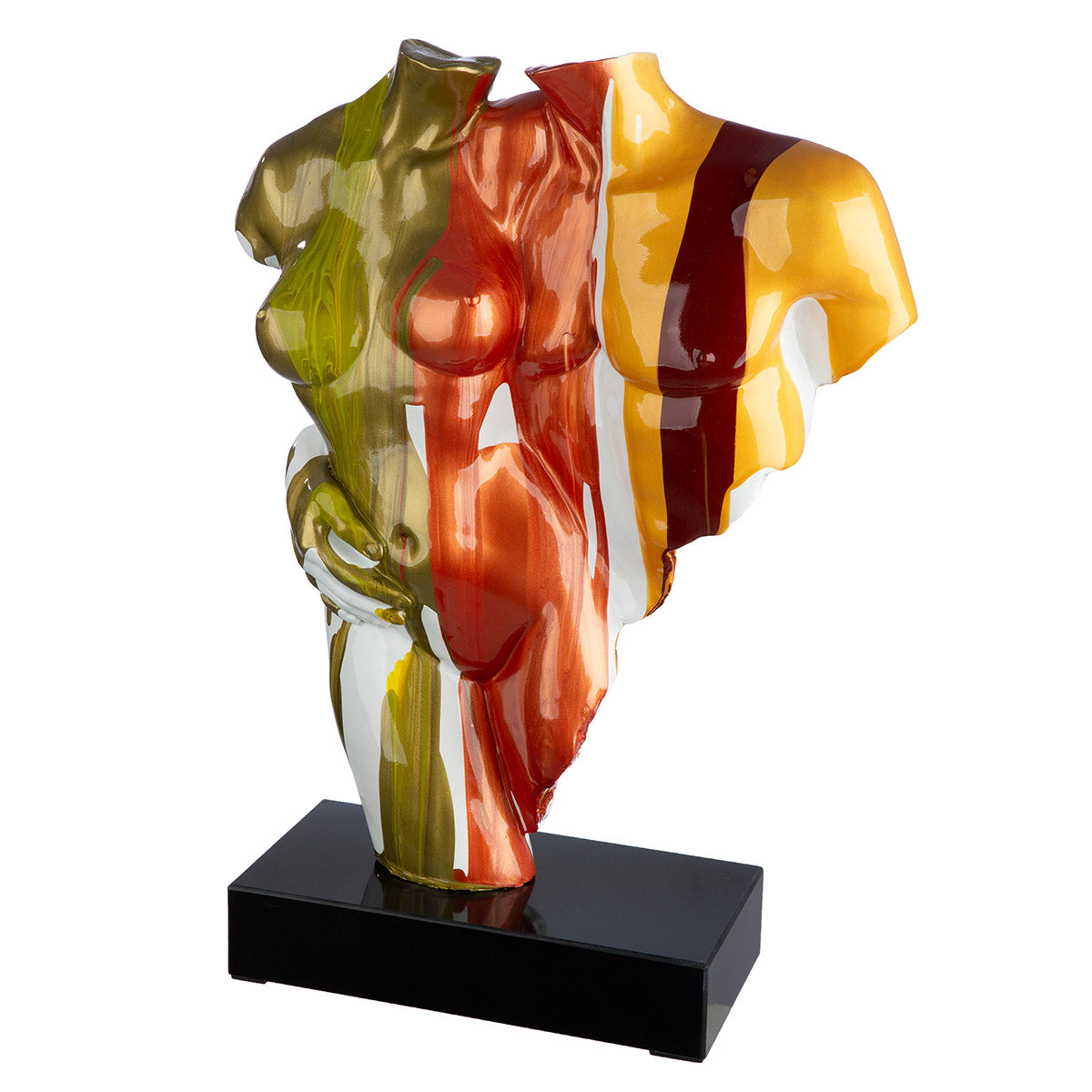 Coppia Colorata Torso Sculptuur