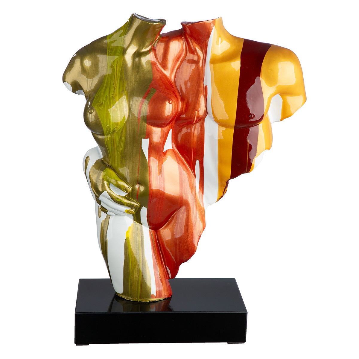 Coppia Colorata Torso Sculptuur
