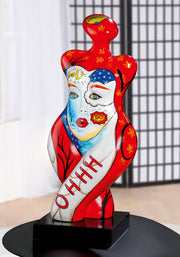 Femme Vrouw Figuur Rood Wit