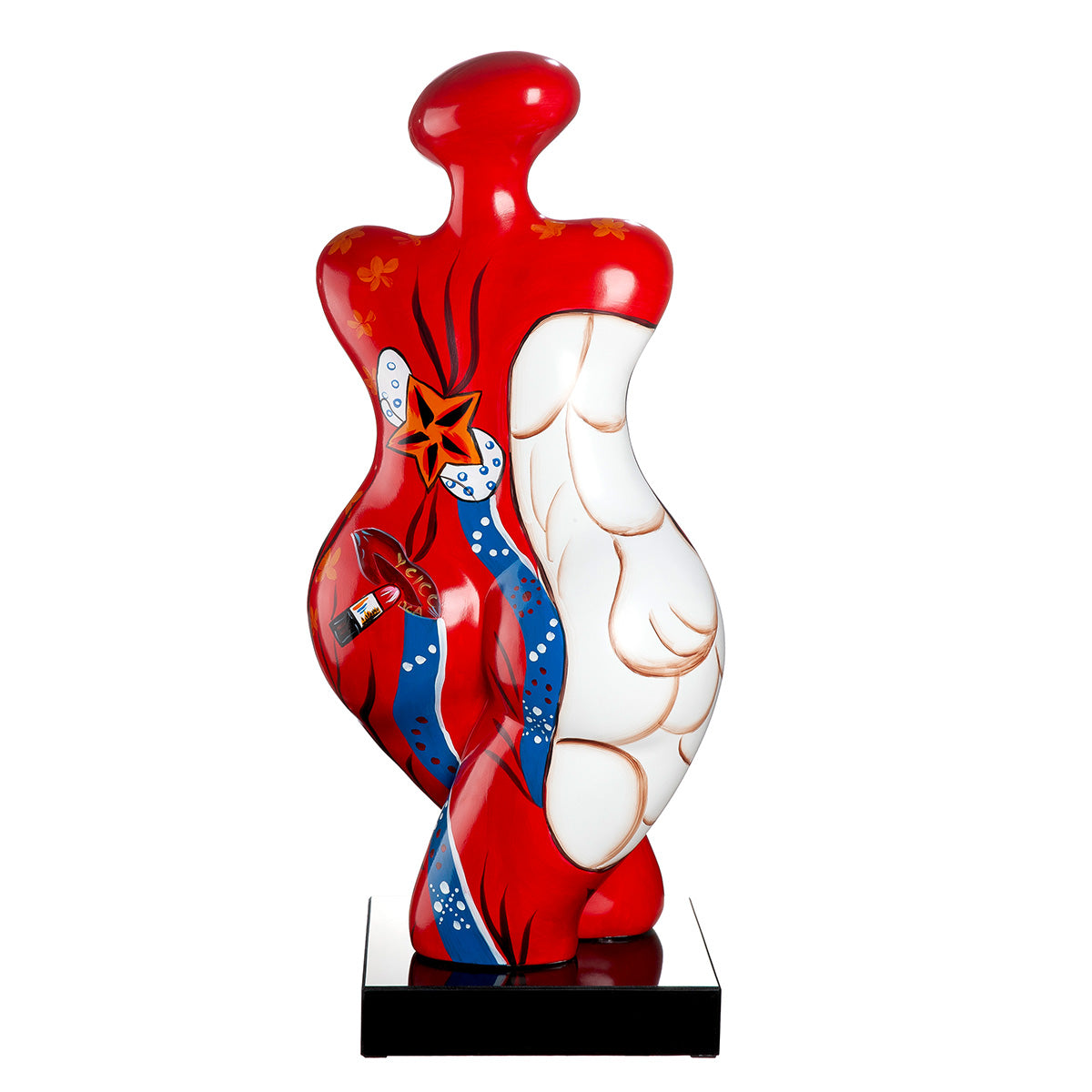 Femme Vrouw Figuur Rood Wit