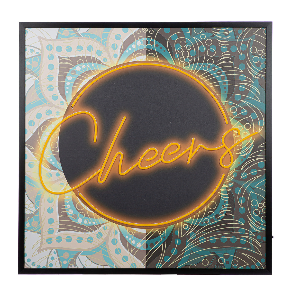LED-schilderij Cheers 83 × 83 cm