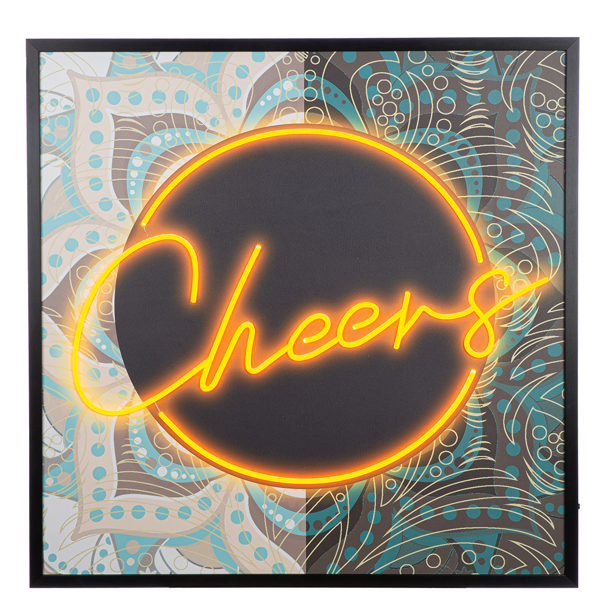 LED-schilderij Cheers 83 × 83 cm