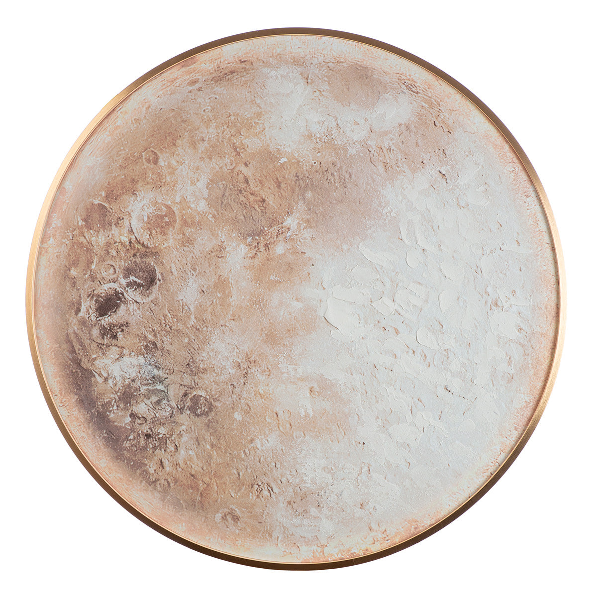 Rond LED-schilderij Moon 70 cm