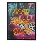 Need more sleep LED schilderij 83 cm