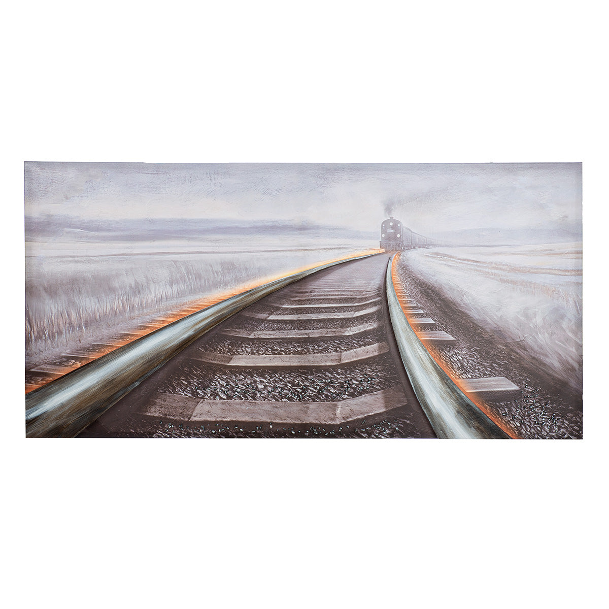 Railroad LED-schilderij 140 cm