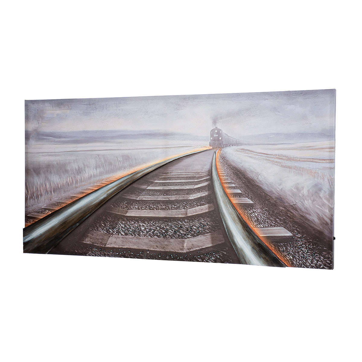 Railroad LED-schilderij 140 cm
