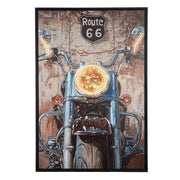 Motorcycle LED-schilderij 123 cm