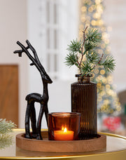 Decoratieset Black Deer Ø18 cm