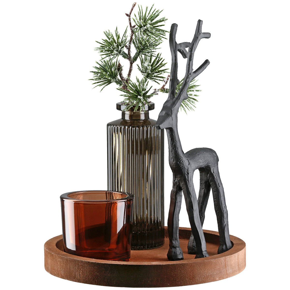 Decoratieset Black Deer Ø18 cm
