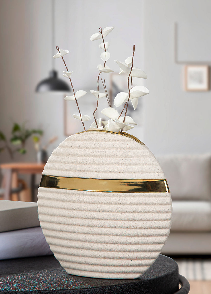 Dune Ronde Vaas Beige 20.5/30.5 cm