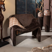 Bruine Dublin Fluffy Fauteuil