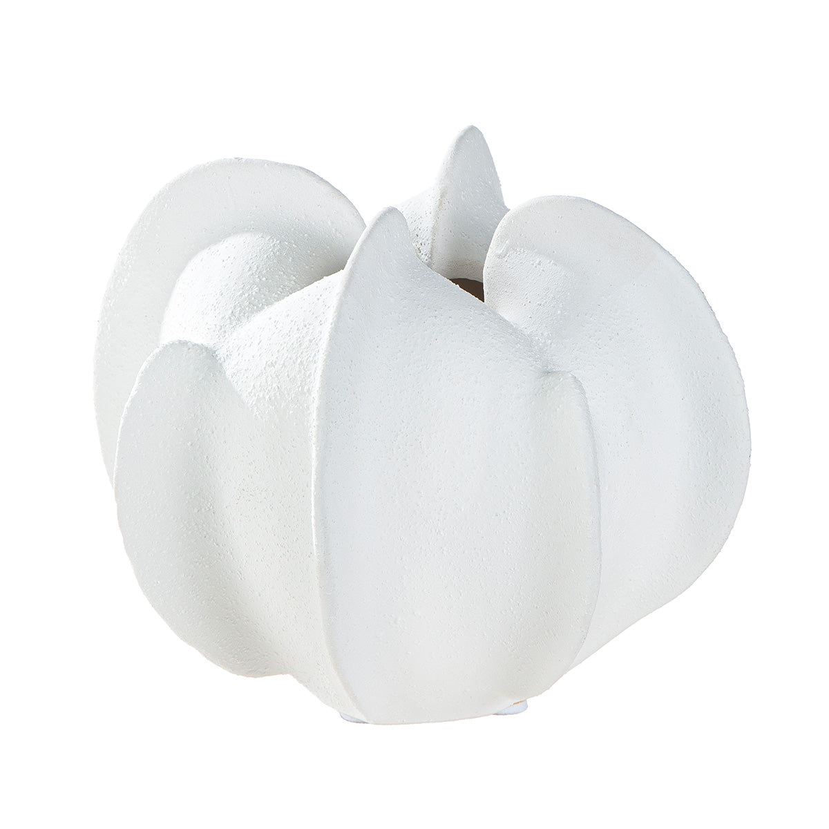 Coquille Organische Vaas Wit 13 cm