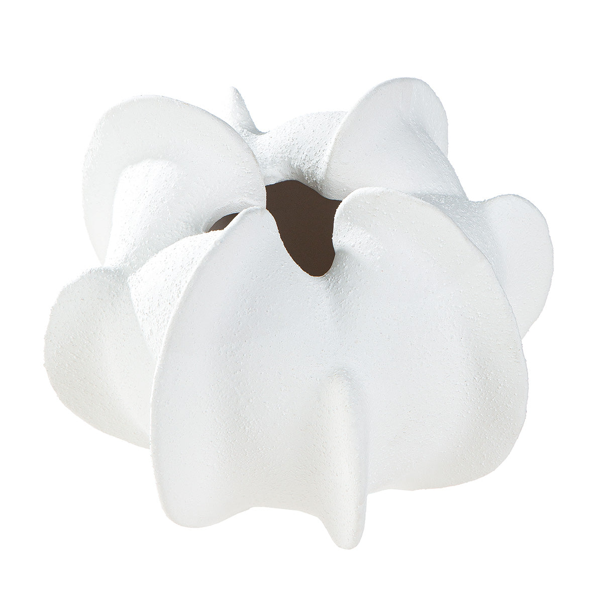 Coquille Organische Vaas Wit 13 cm