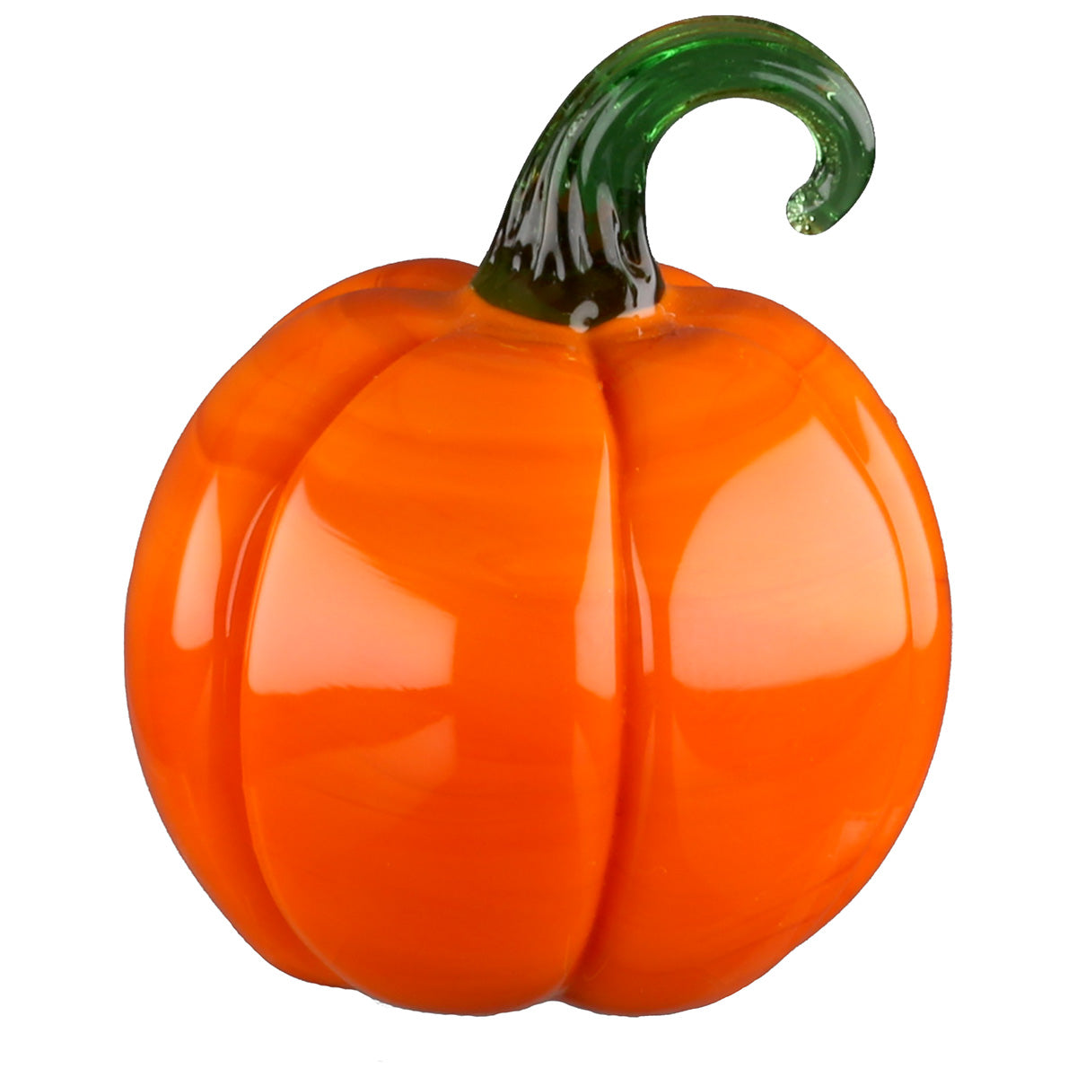 Glazen Pompoen Figuur Oranje