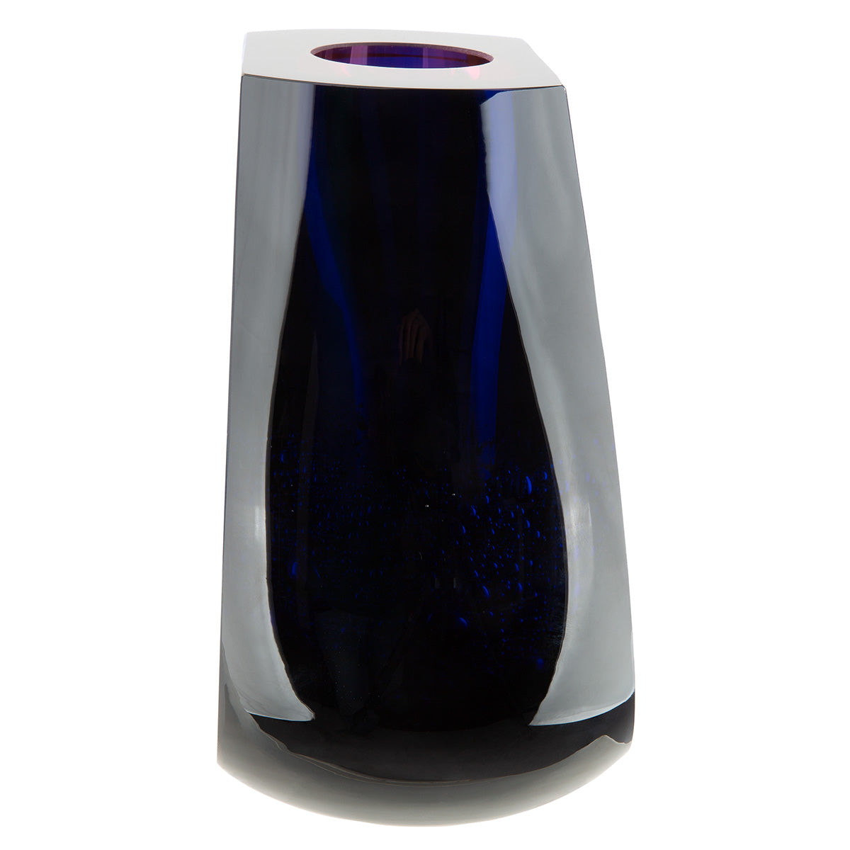 Blauwe vaas Dark Abyss 18.5 cm