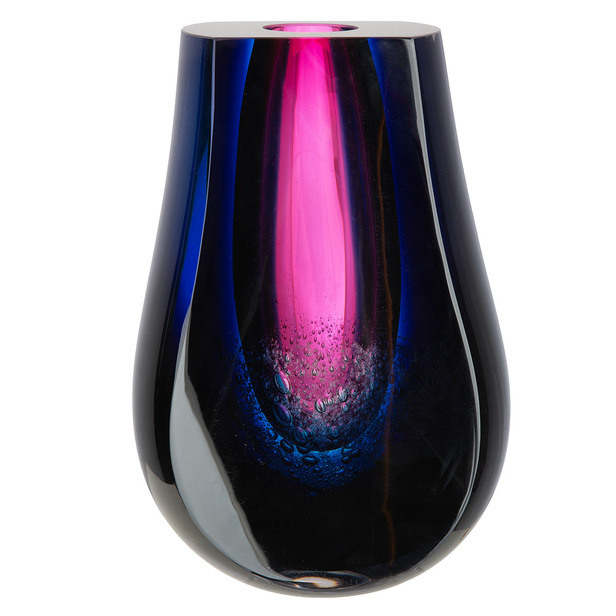 Blauwe vaas Dark Abyss 27 cm