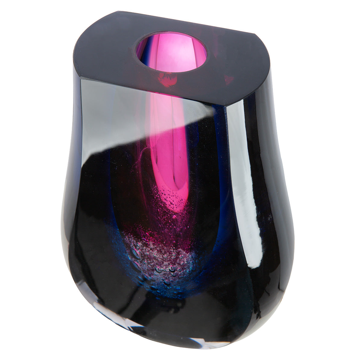 Blauwe vaas Dark Abyss 27 cm