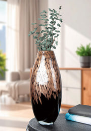 Lemark Vaas Zwart Goud Glas