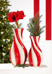 Candy Kegelvaas Crème Rood