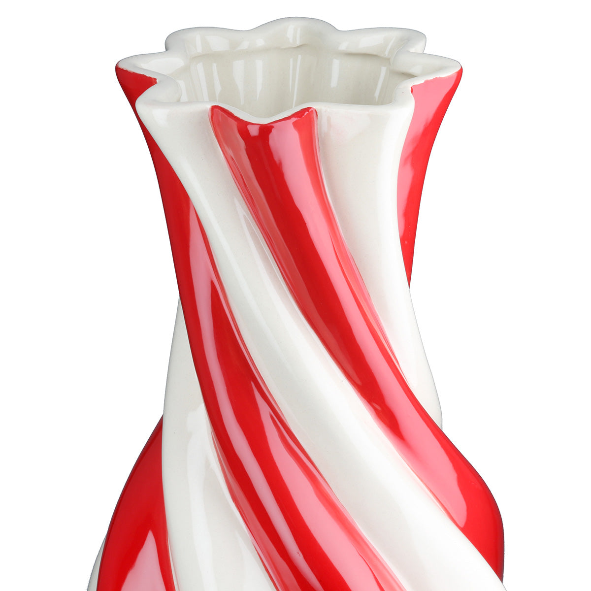 Candy Kegelvaas Crème Rood