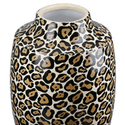 Leopard Vaas Bolvormig Zwart Bruin