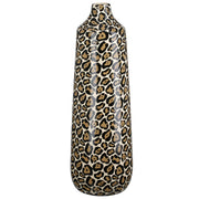 Leopard Flessenvaas Zwart Bruin