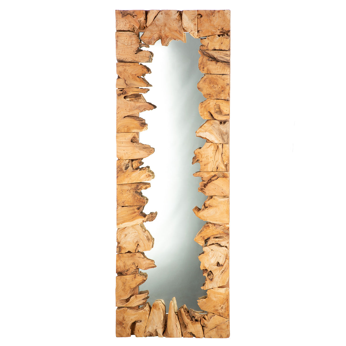 Waveform houten spiegel 35 × 100 cm