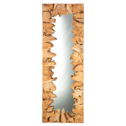 Waveform houten spiegel 35 × 100 cm